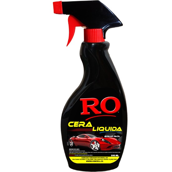 Cera Liquida para Autos Brillo Fácil Botella 500 ml. - RO Online -  Detergentes