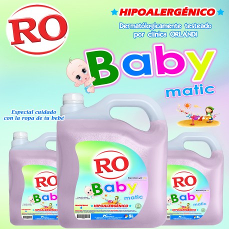 Detergente Líquido Baby Matic Hipoalergénico 5 Lt.